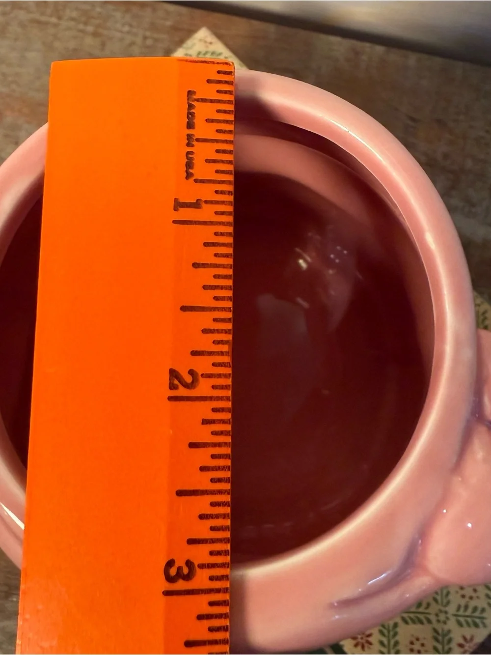 World Market Pink Santa Figural Ceramic Mug Christmas